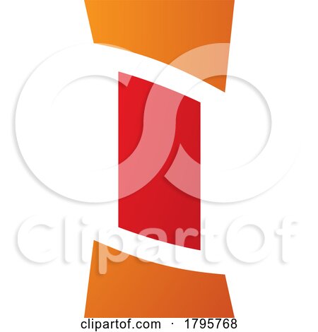 Red and Orange Antique Pillar Shaped Letter I Icon by cidepix