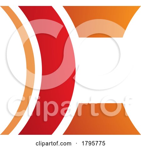 Red and Orange Lens Shaped Letter C Icon by cidepix