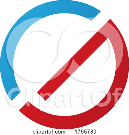 Red and Blue Thin Round Letter G Icon by cidepix