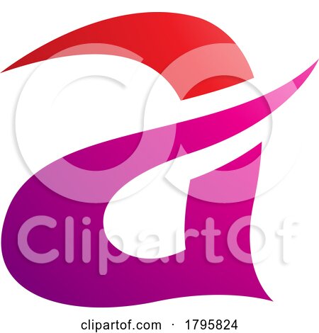 Red and Magenta Curvy Spikes Letter a Icon by cidepix