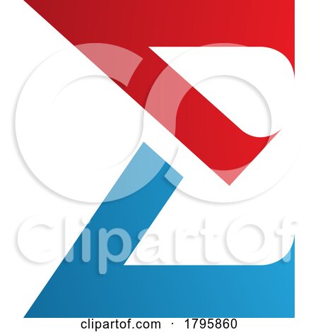 Red and Blue Sharp Elegant Letter E Icon by cidepix