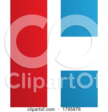 Red and Blue Rectangular Letter C Icon by cidepix
