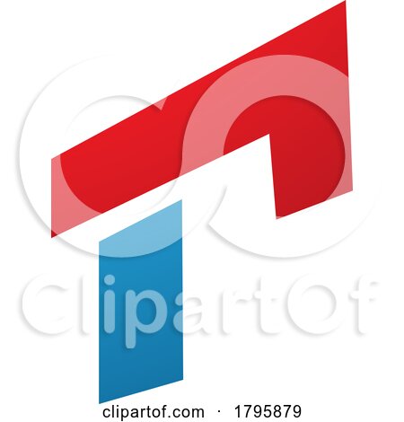 Red and Blue Rectangular Letter R Icon by cidepix