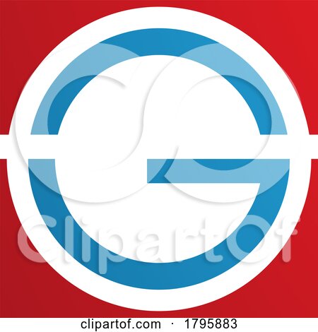 Red and Blue Round and Square Letter G Icon by cidepix