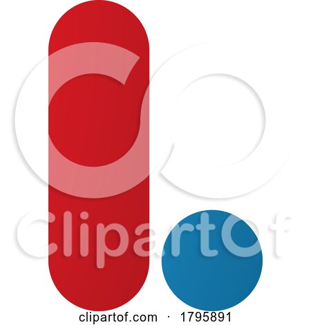 Red and Blue Rounded Letter L Icon by cidepix
