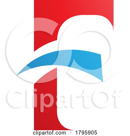 Red and Blue Letter F Icon with Pointy Tips by cidepix