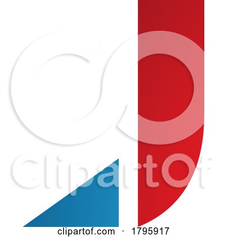 Red and Blue Letter J Icon with a Triangular Tip by cidepix