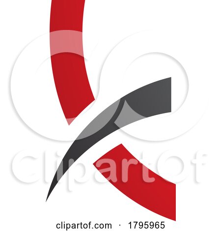 Red and Black Spiky Lowercase Letter K Icon by cidepix