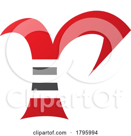 Red and Black Striped Letter R Icon by cidepix