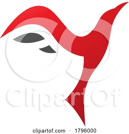 Red and Black Rising Bird Shaped Letter Y Icon by cidepix