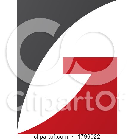 Red and Black Rectangular Letter G Icon by cidepix