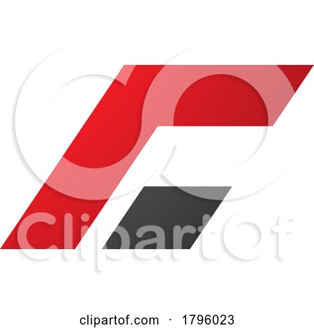 Red and Black Rectangular Italic Letter C Icon by cidepix