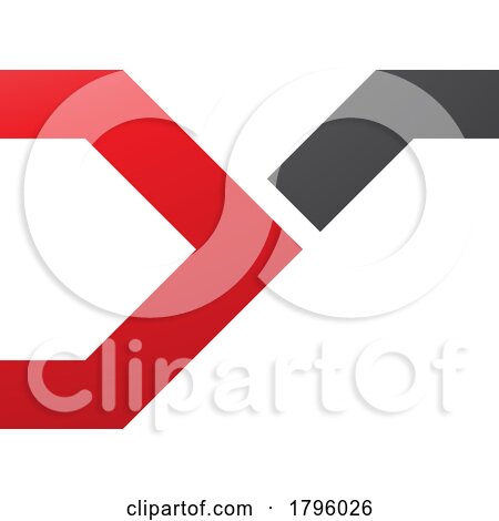 Red and Black Rail Switch Shaped Letter Y Icon by cidepix