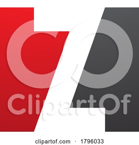 Red and Black Rectangle Shaped Letter Z Icon by cidepix