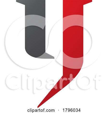 Red and Black Lowercase Letter Y Icon by cidepix