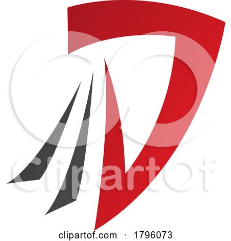 Red and Black Letter D Icon with Tails by cidepix