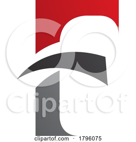 Red and Black Letter F Icon with Pointy Tips by cidepix