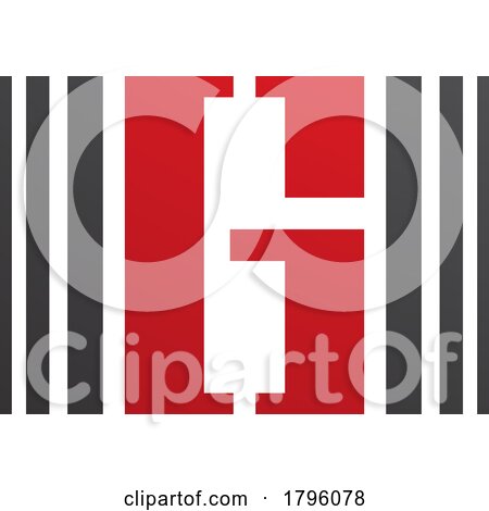 Red and Black Letter G Icon with Vertical Stripes by cidepix