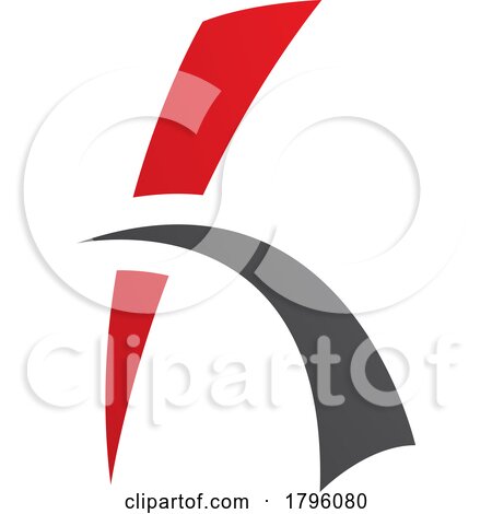 Red and Black Letter H Icon with Spiky Lines by cidepix