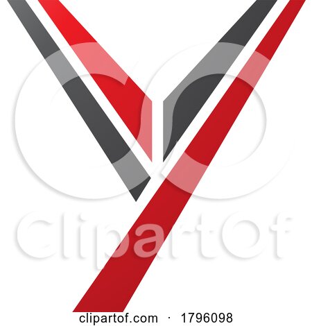 Red and Black Uppercase Letter Y Icon by cidepix