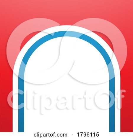 Red and Blue Arch Shaped Letter N Icon by cidepix