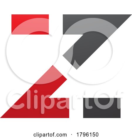 Red and Black Dotted Line Shaped Letter Z Icon by cidepix