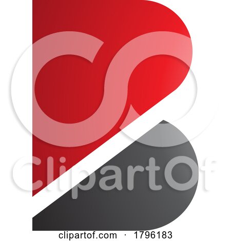 Red and Black Bold Letter B Icon by cidepix