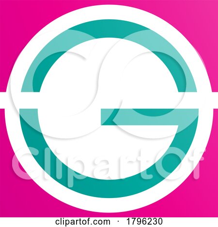 Persian Green and Magenta Round and Square Letter G Icon by cidepix