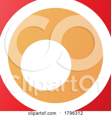 Orange and Red Square Letter O Icon by cidepix