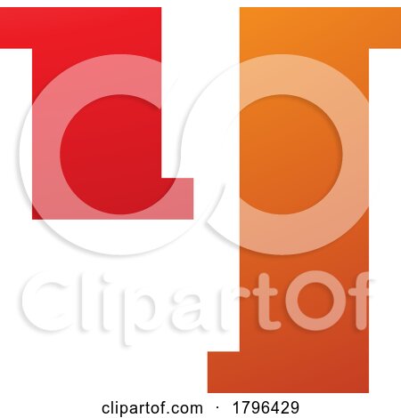 Orange and Red Stamp Shaped Letter Y Icon by cidepix