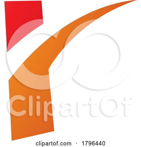 Orange and Red Spiky Shaped Letter R Icon by cidepix