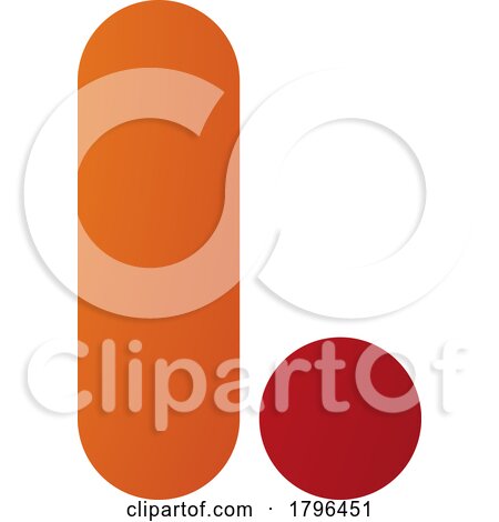 Orange and Red Rounded Letter L Icon by cidepix
