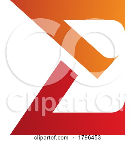 Orange and Red Sharp Elegant Letter E Icon by cidepix