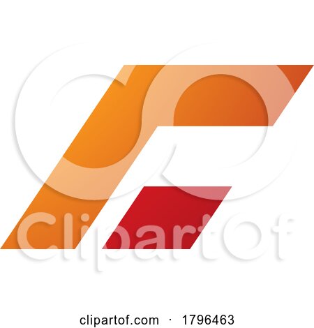 Orange and Red Rectangular Italic Letter C Icon by cidepix