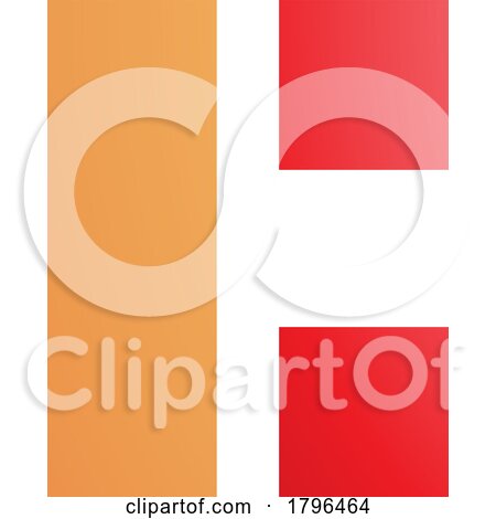 Orange and Red Rectangular Letter C Icon by cidepix