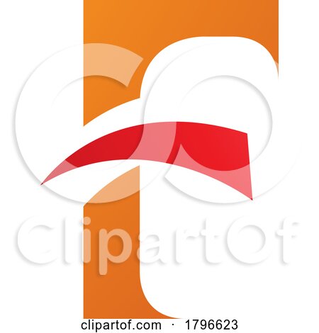 Orange and Red Letter F Icon with Pointy Tips by cidepix