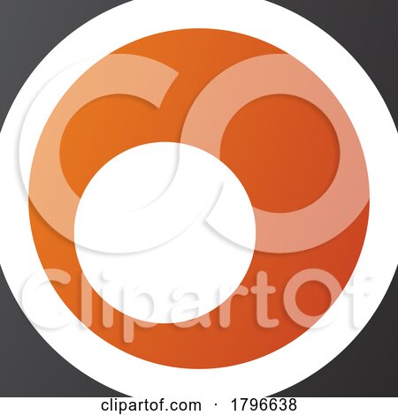 Orange and Black Square Letter O Icon by cidepix