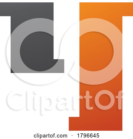 Orange and Black Stamp Shaped Letter Y Icon by cidepix