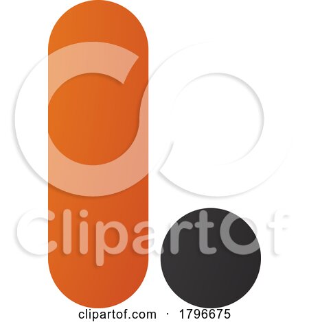Orange and Black Rounded Letter L Icon by cidepix