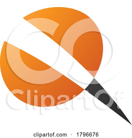 Orange and Black Screw Shaped Letter Q Icon by cidepix
