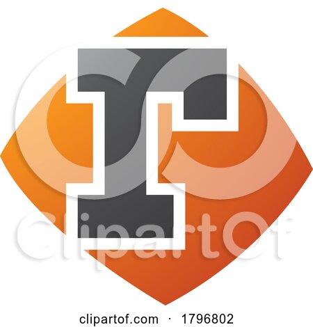 Orange and Black Bulged Square Shaped Letter R Icon by cidepix