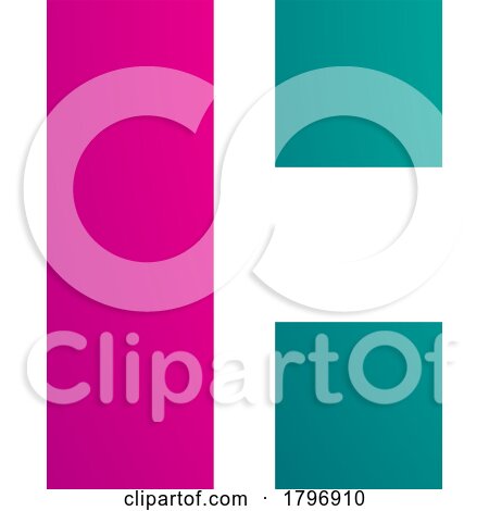 Magenta and Green Rectangular Letter C Icon by cidepix