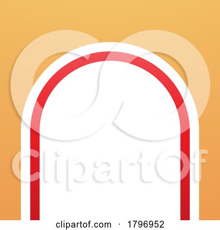 Orange and Red Arch Shaped Letter N Icon by cidepix