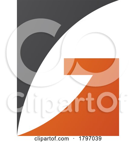 Orange and Black Rectangular Letter G Icon by cidepix