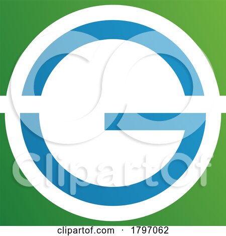 Green and Blue Round and Square Letter G Icon by cidepix