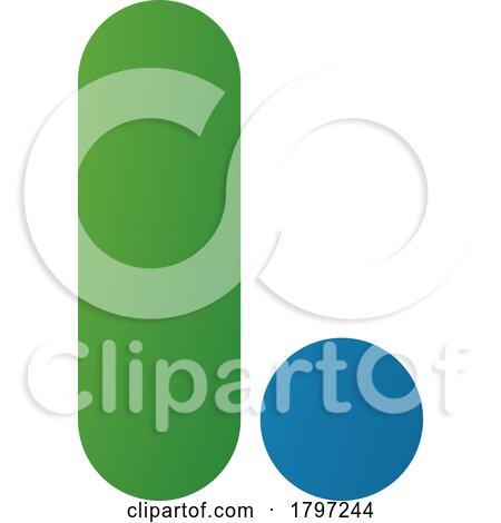 Green and Blue Rounded Letter L Icon by cidepix