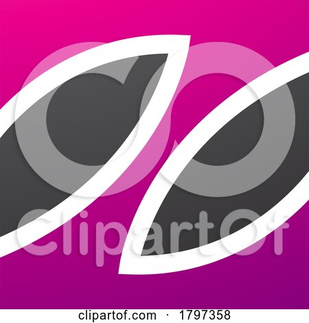 Magenta and Black Square Shaped Letter Z Icon by cidepix