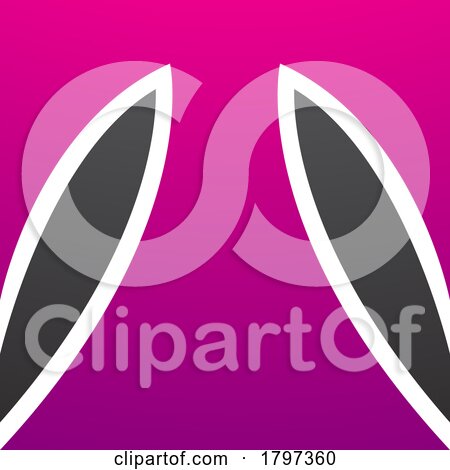 Magenta and Black Square Shaped Letter T Icon by cidepix