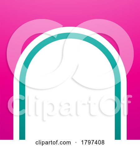 Magenta and Green Arch Shaped Letter N Icon by cidepix