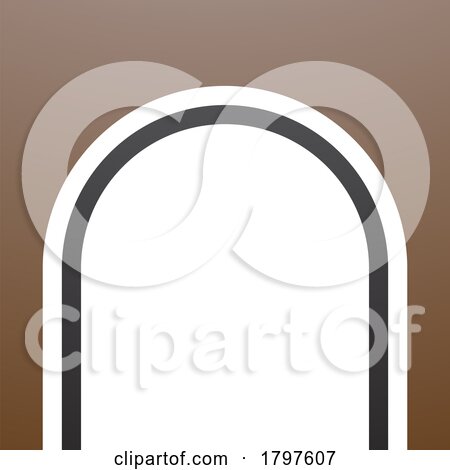 Brown and Black Arch Shaped Letter N Icon by cidepix